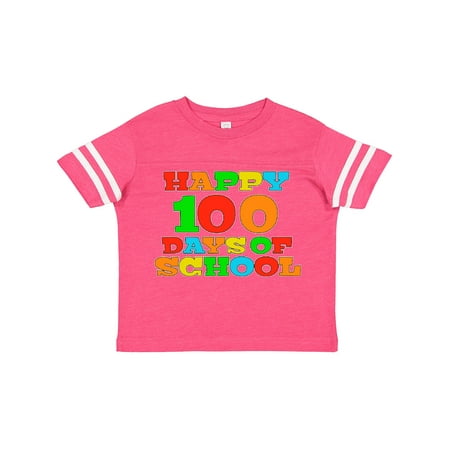 

Inktastic Happy 100 Days of School Gift Toddler Boy or Toddler Girl T-Shirt