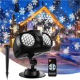 thumbnail image 4 of Christmas Snow Lights Projector  Snowflakes LED Projector Lamp for Holiday Decor ,Easy to Setup, 4 of 4