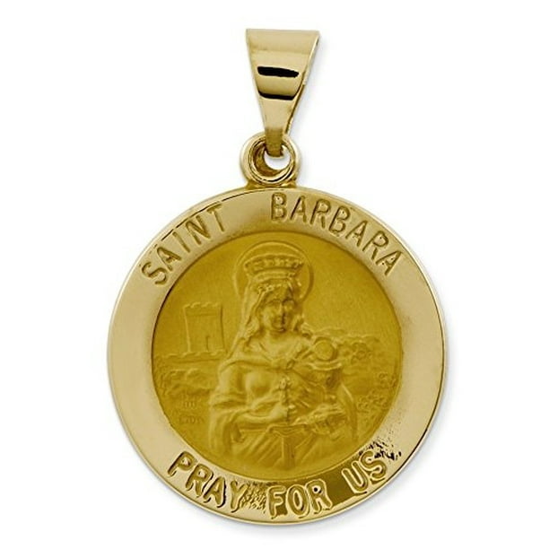 Pendant Religious 14k Yellow Gold Saint Barbara Round Medal Charm Msrp 373 Com - Saint Barbara Gold Pendant Pendant Religious 14k Yellow Gold Saint Barbara Round Medal Charm Msrp 373 Com - Saint Barbara Gold Pendant