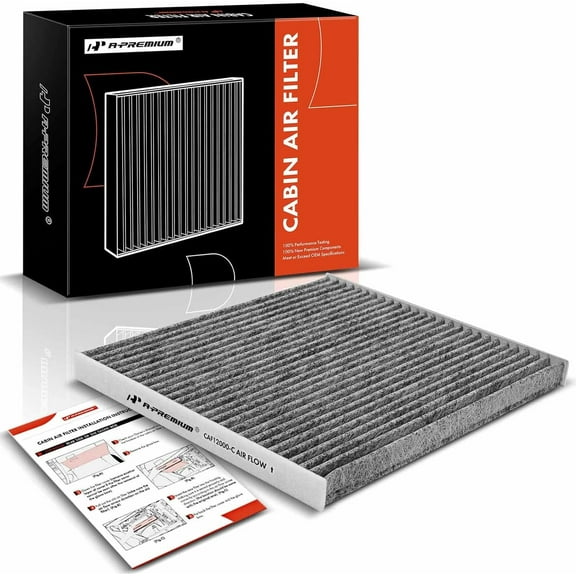 A-Premium Cabin Air Filter with Activated Carbon Compatible with Chrysler 200 2015-2017 & Jeep Cherokee 2014-2018, 2.4L 3.6L, Replace# 68223044AA