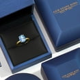 thumbnail image 5 of Gem Stone King 14K Yellow Gold Millennium Blue Mystic Quartz Engagement Ring for Women | 3.60 Cttw | Oval 11X9MM | Gemstone Birthstone | Size 5, 5 of 6
