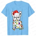 thumbnail image 1 of Camisetas divertidas de Bulldog Francés con diseño de árbol de perro, ropa femenina con gráfico de amante de los perros Y2k, ropa informal estilo Hip Hop, camisetas de manga corta, 1 of 5