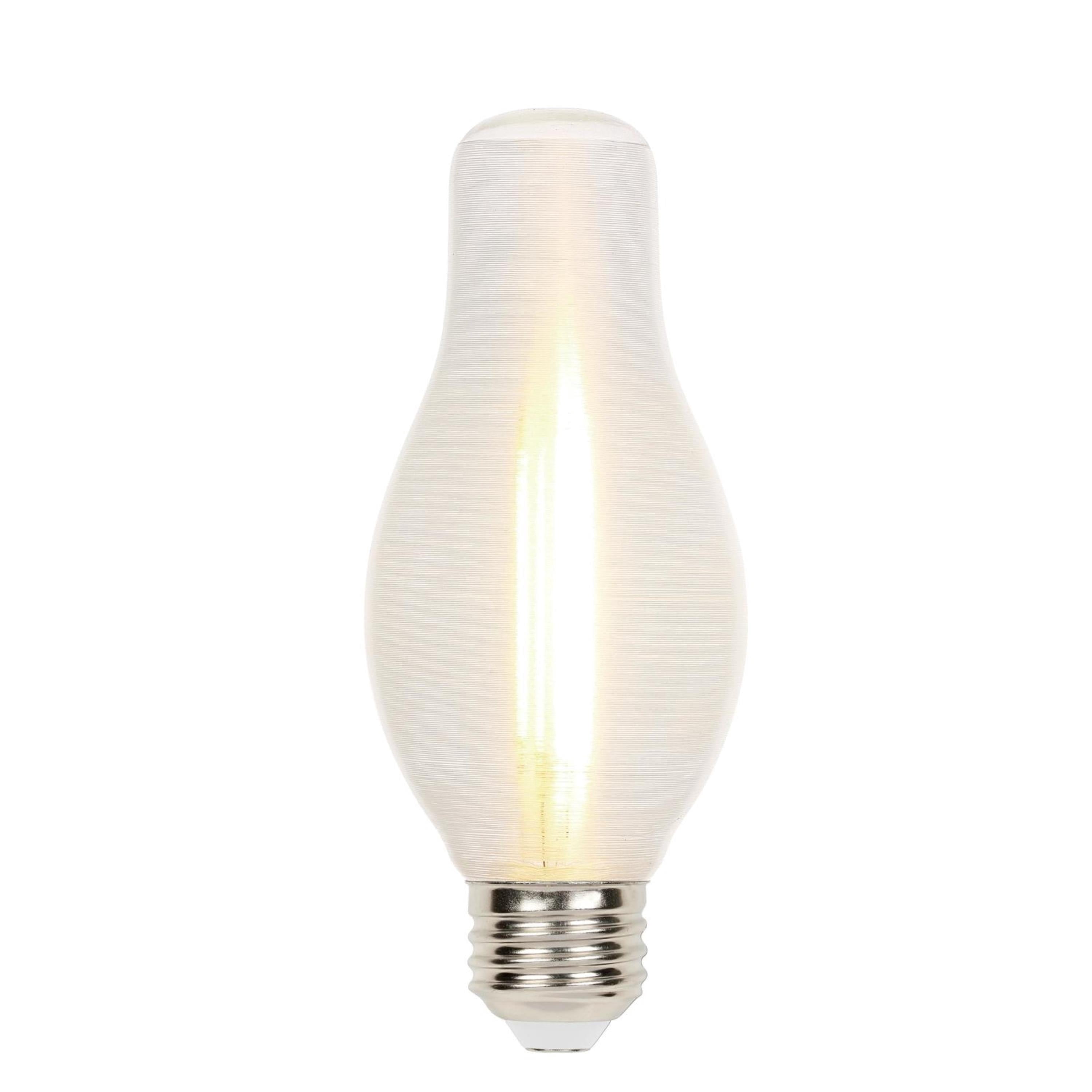 Westinghouse  Lighting 6.5-Watt (60-Watt Equivalent) Clear Spun-Satin Glowescent H19 Dimmable LED Light Bulb, Medium Base, 6 Pack