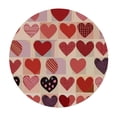 thumbnail image 2 of ONETECH Valentines Day Tablecloth Round Happy Mothers Day Table Cloth Gift Waterproof Wedding Marrige Heart Table Clothes Reusable Circle Table Cover for Dining Room Home Decor, 2 of 7