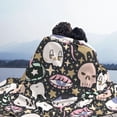 thumbnail image 5 of XMXT Flannel Throw Blanket for Couch, Warm Seamless Cartoon Skull Print Bed Sofa Decor Blankets for Home Bedroom, 80 x 60 inches, 5 of 8