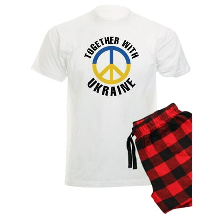 

CafePress - Together With Ukraine - Men s Light Pajamas