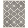 thumbnail image 2 of SAFAVIEH Chatham Franklin Geometric Wool Area Rug, Dark Gray/Ivory, 10' x 14', 2 of 8