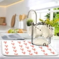 thumbnail image 5 of Yayeee Dish Drying Mat for Kitchen Counter 16"x18" Microfiber Absorbent Pad, Blue Stripes Lobster Pattern, 5 of 7