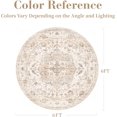 thumbnail image 2 of x Area Rug Washable Rugs for Living Room Rug for Bedroom Non Slip Vintage Floral Carpet for Dining Room Playroom Office, 2 of 7