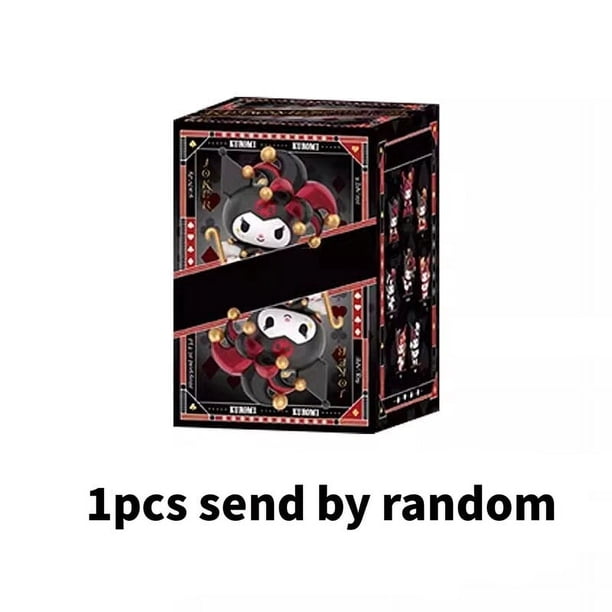 Figuras auténticas de Sanrio Kuromi Poker kingdom, caja ciega, regalos de Navidad coleccionables exclusivos para niños