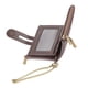 thumbnail image 4 of Cartera corta retro para hombre, con múltiples ranuras y cierre de cremallera, de piel sintética, para guardar dinero en efectivo, tarjetas bancarias, monedas, color café., 4 of 14