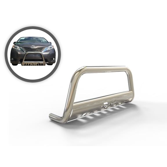 Vanguard VGUBG-1276-2251SS Stainless Steel Classic Bull Bar | Compatible with 21-22 Toyota Sienna