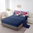 thumbnail image 5 of Manfei Rugby Football Sport 7pcs Bedding Comforter Set,Ball Game Gaming Queen Bedding Sets,Red Blue White Queen Sheet Sets For Boys,Luxury Bedroom Decor Reversible, 5 of 8