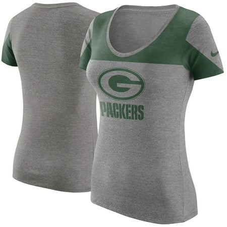 Green Bay Packers Nike Women's Champ Drive 2 Tri-Blend T-Shirt - Heathered (Nike Romaleos 2 Best Price)