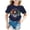 Navy, variant on WEAIXIMIUNG Girl Shirts Crop Tops Kids' Back To School Graphic Short Sleeve Round Neck Tee Bright & Comfortable for Boys & Girls 11