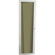 Smoked Plexi-glass Door with Painted Aluminum Frame