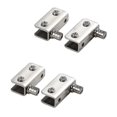 thumbnail image 1 of 4 Pack Glass Door Hinges 90 Pivot Hinge, Punch-free Glass, Stainless Steel, Fit For 5-8mm Glass, 1 of 3