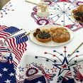 thumbnail image 5 of 4th of July Tablecloth 60x60 Memorial Day Patriotic Table Cloths Waterproof American Flag Table Cover for Rectangle,Round,Oval,Outdoor Patio Table, 5 of 6