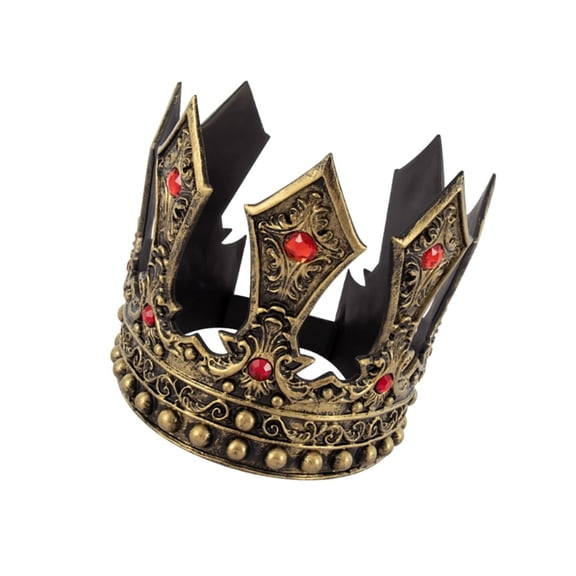 Vintage Luxurious King Crown Headpiece Adjustable Crownpiece For Parties