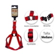 thumbnail image 2 of Arnés Para Perro Importadora La Merced Rojo Estampado De Huellitas Talla mediana, 2 of 4