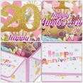 thumbnail image 4 of 20 Year Anniversary Card, Happy Anniversary Cards Wedding Anniversary Card for Wife Men Her, Pink, 4 of 6