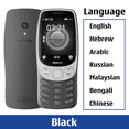 thumbnail image 3 of Teléfono móvil Nokia 3210 4G 2024 con doble SIM, puerto tipo C de 2,4", Bluetooth 5.0, radio FM, batería de 1450 mAh y botón pulsador, 3 of 5