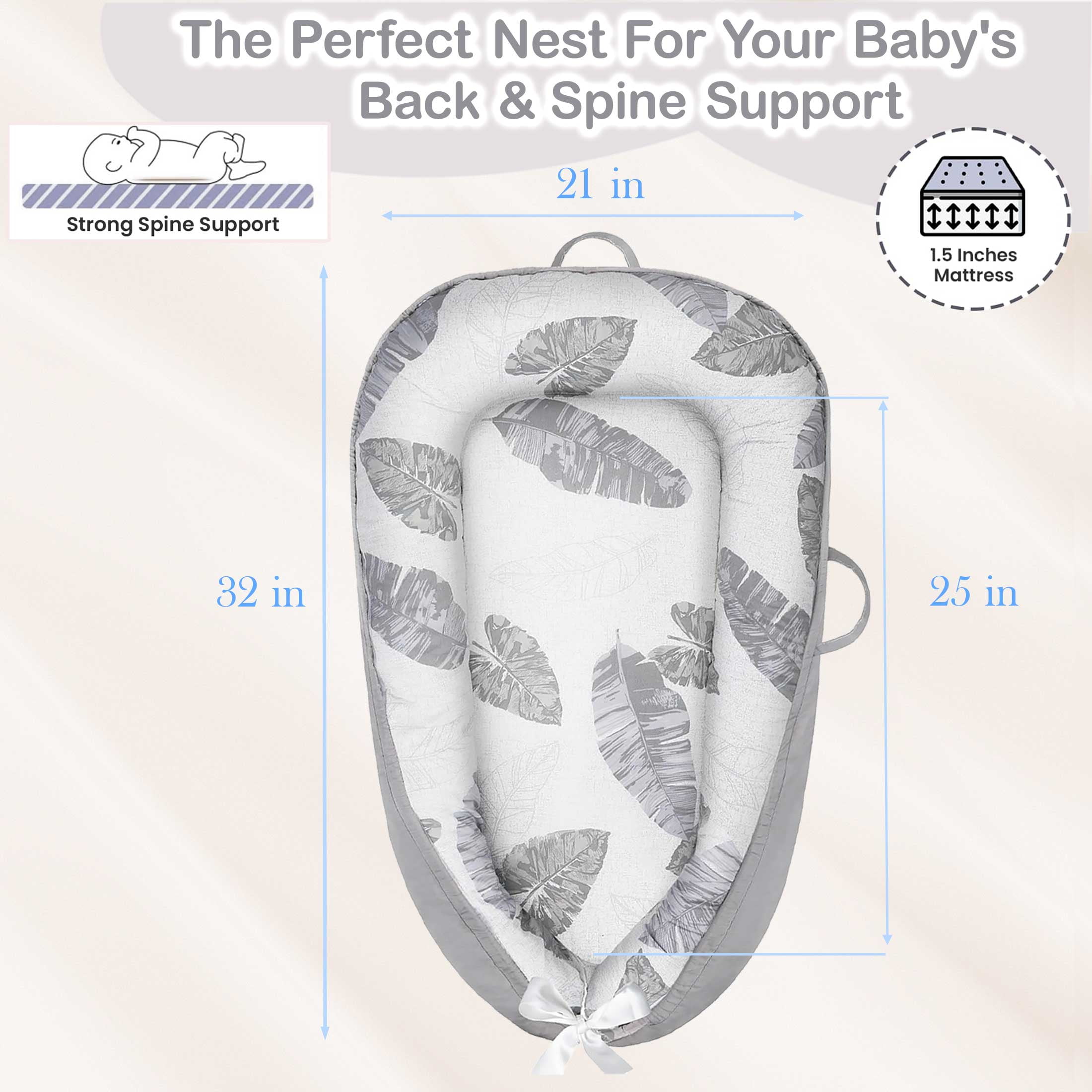 Oioane Multi-Use Infant Activity Pad, Breathable & Soft Floor Mat, Portable Tummy Time Station for Home and Travel