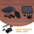 thumbnail image 3 of FESTFENDS 1Set Electric Guitar Neck Plate Replacement Black Metal Guitar Neck Mounting Plate, 3 of 7