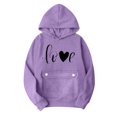 thumbnail image 3 of Football Hoodies for Women 2025 Long Sleeve Half Zip Hooded Sweatshirt with Pockets Y2K Pullover Tops, 3 of 6