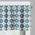 thumbnail image 3 of Ambesonne Ethnic Valance Pack of 2, Traditional Azulejo Tile, 54"X12", Blue Yellow White, 3 of 5