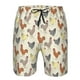 thumbnail image 3 of Balery Funny Chicken Traje de Baño Estilo Hawaiano para Hombre, Shorts de Secado Rápido con Bolsillos-XX-Large, 3 of 6