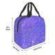 thumbnail image 3 of Easygdp Purple Glitter Bolsa Térmica Premium - Tela Oxford Impermeable, Gran Capacidad, Bolsillo Frontal, Unisex para Trabajo, Escuela, Actividades al Aire Libre y Picnics, 3 of 8