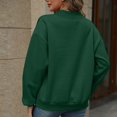 thumbnail image 2 of Jalioing V Neck Sweatshirts for Women Loose Basic Long Sleeve Pullover Tops Solid Color Fall Winter Casual Shirts, 2 of 8