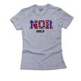 thumbnail image 1 of Norway Golf - Olympic Games - Rio - Flag Women's Cotton Grey T-Shirt, 1 of 2