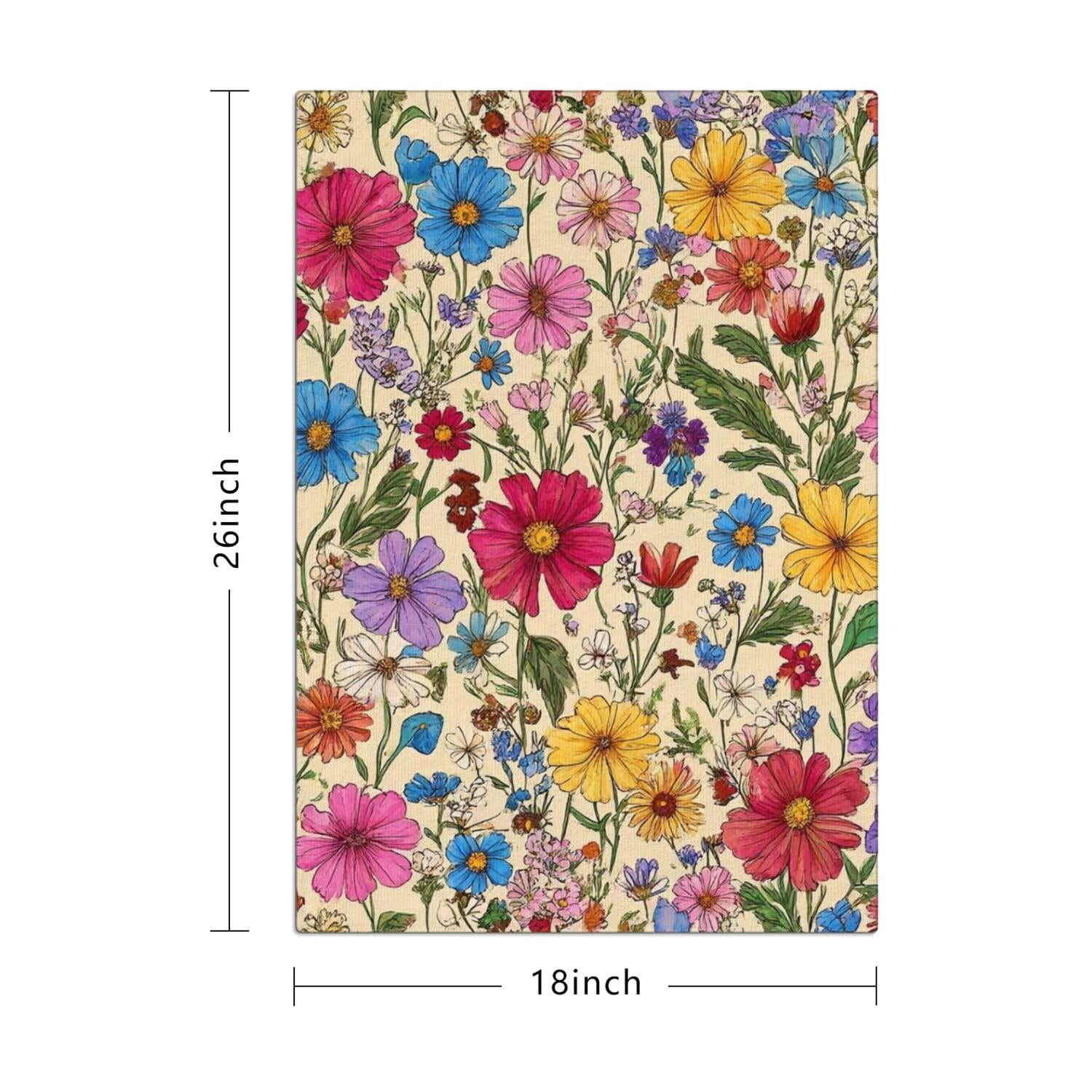 4 Pcs Funny Kitchen Towels,Pioneer Flower Microfiber Dish Towels,Kitchen Tea Towels,Kitchen Towel Set (18" X 26")