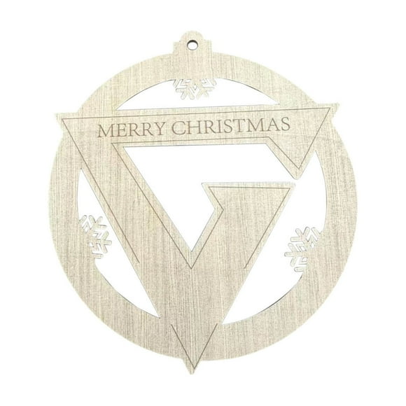 Retro Christmas Decorations Wrestler Sign Christmas Tree Decoration Pendant Creationary Retro Wooden Pendant Christmas Decoration