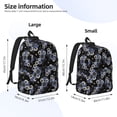 thumbnail image 2 of Bingfone Sunflowers Print Canvas College Laptop Backpack, Large Capacity Lightweight College Bookbag Casual Daypack-Medium, 2 of 5