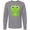 Athletic Heather, variant on Frog Princess, Girl Frog, Frog Wearing A Crown Long Sleeve T-Shirt