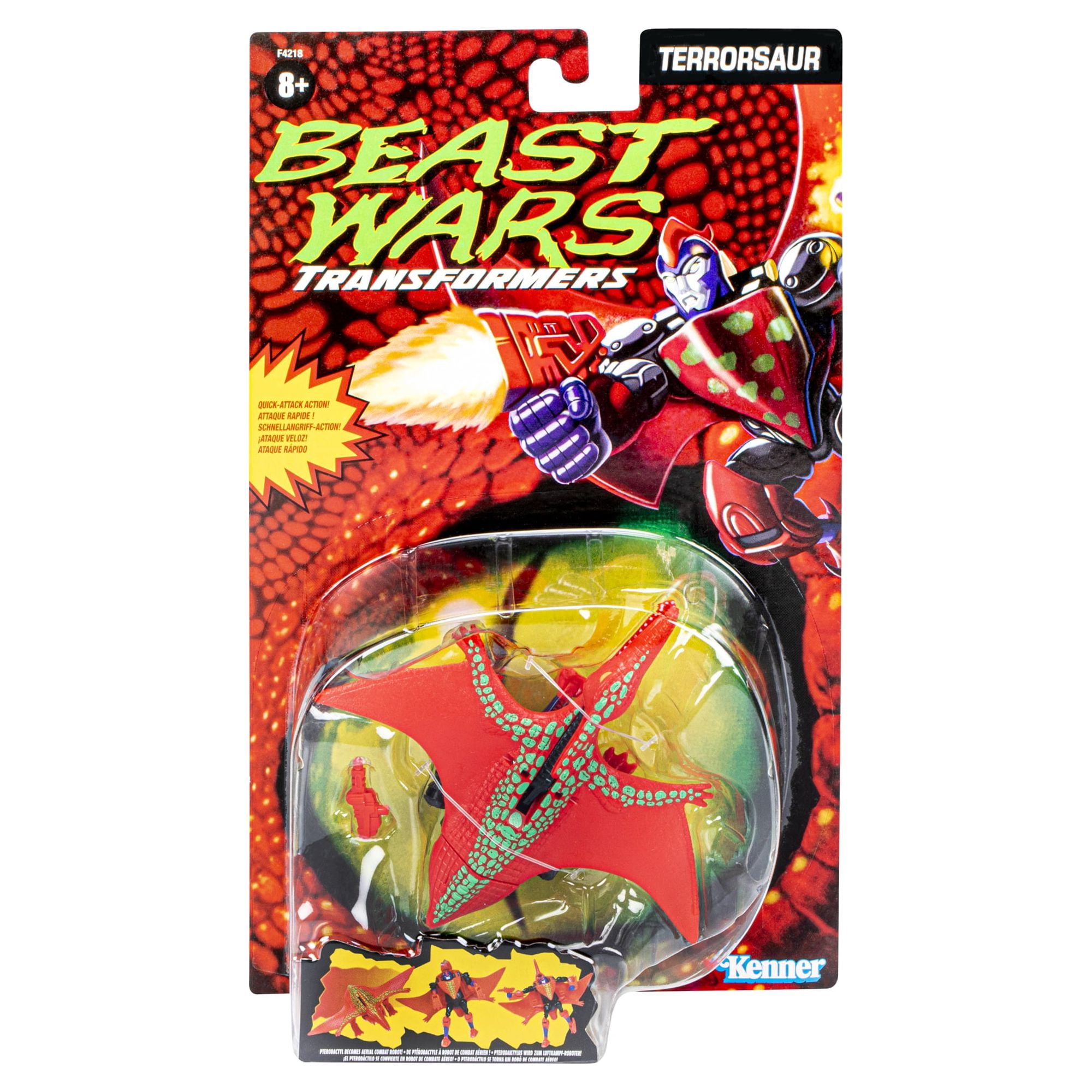 Transformers: Vintage Beast Wars Terrorsaur Collectible Kids Toy Action Figure for Boys and Girls Ages 8 9 10 11 12 and Up