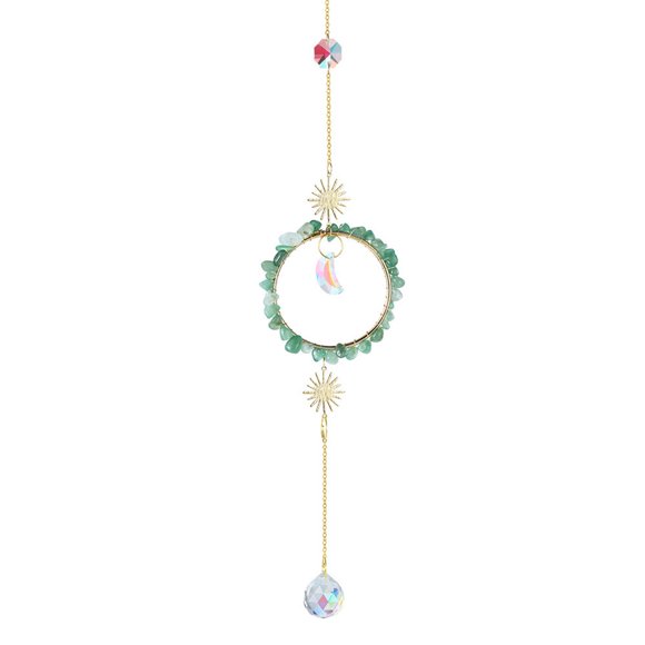 Hearth & Gear Suncatchers Hanging Wind Chime Style Garden Suncatcher Rainbow Handmade Gold Plated Suncatcher Wind Harp Solar Chimes Color Changing Sympathy Wind Chimes for Loss of Sister Memorial