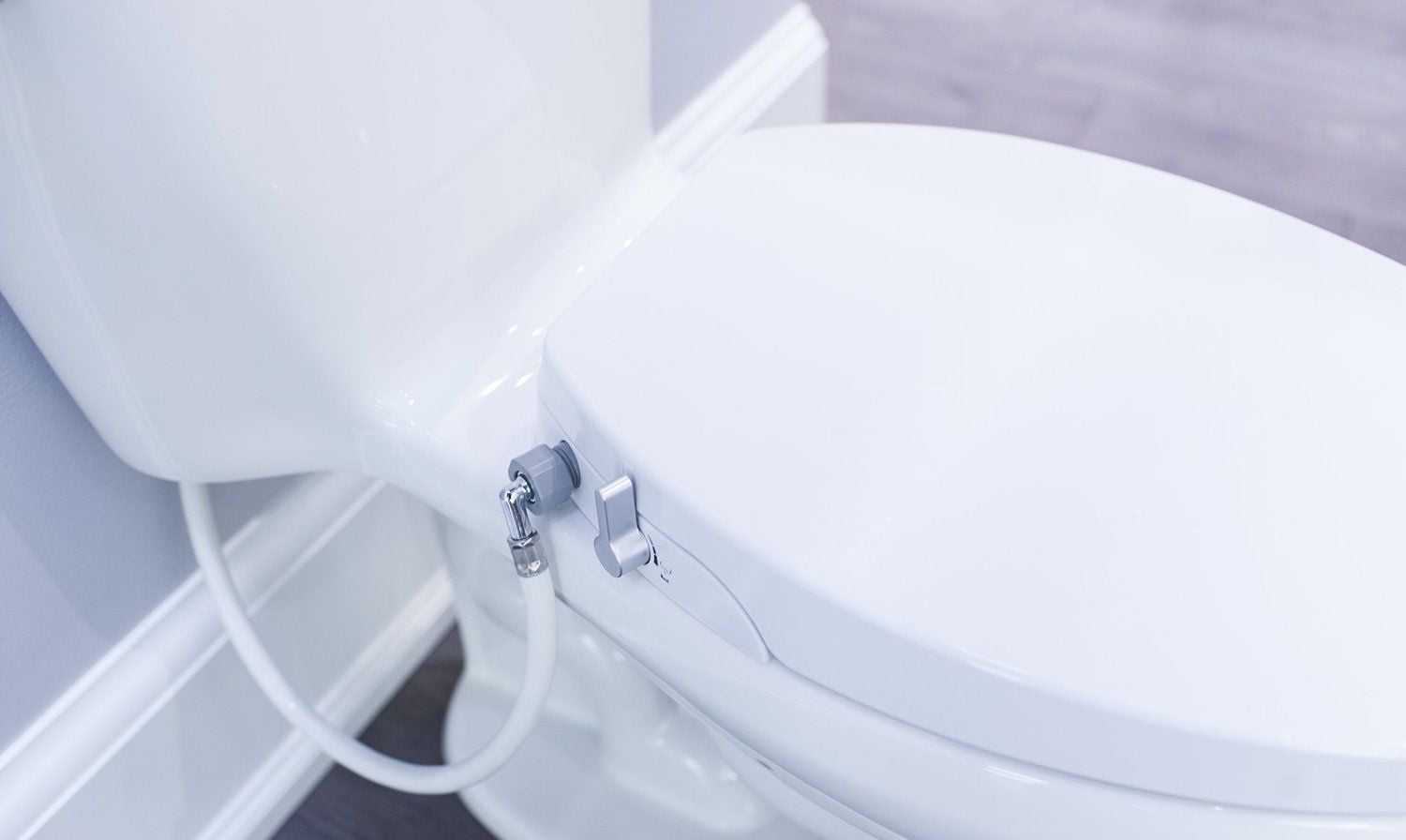 Non Electric Bidet Toilet Seats With Cover Elongated Style Clean Simple Install 