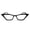 Black, variant on 2SeeLife Cat Eye Reading Glasses for Women – Funky Retro Readers, Lightweight Frame, Spring Hinges, Narrow-Medium Fit, Purple, +3.00