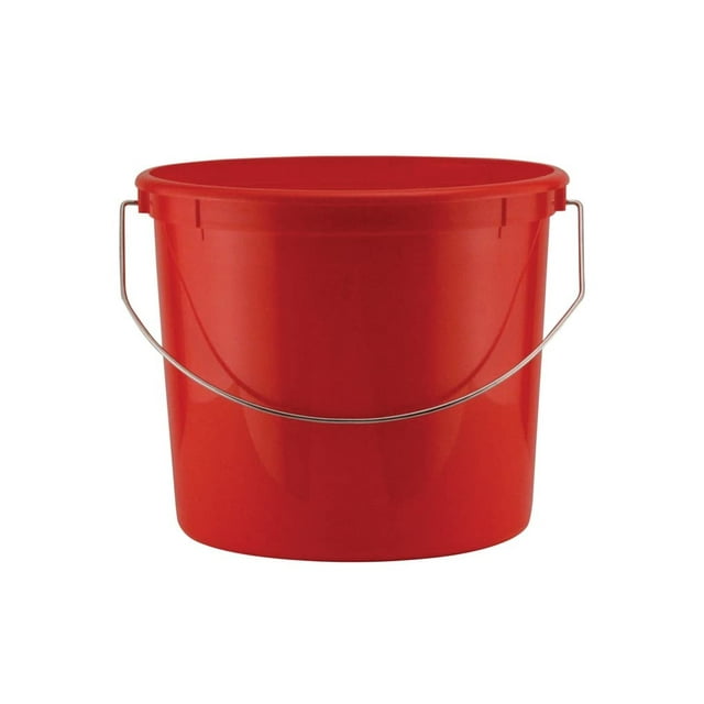 Cubeta Leaktite de 5 cuartos de galón reforzada con plástico rojo