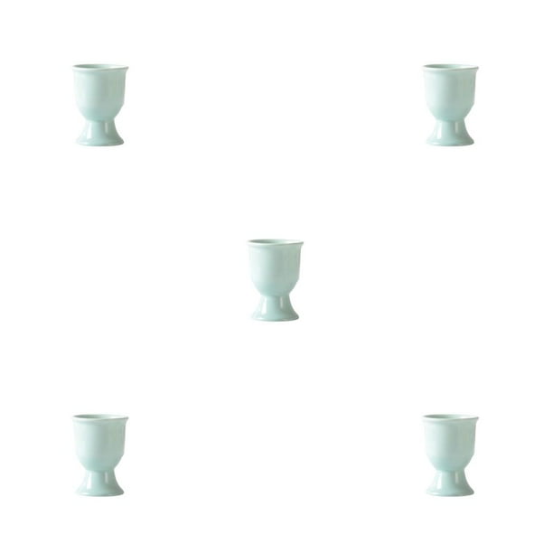 Naiovety Desayuno Huevera Resistente al calor Huevos Estante Soporte Contenedor Tazas Vajilla de cocina multiusos Restaurante Café Verde Type2 NO2