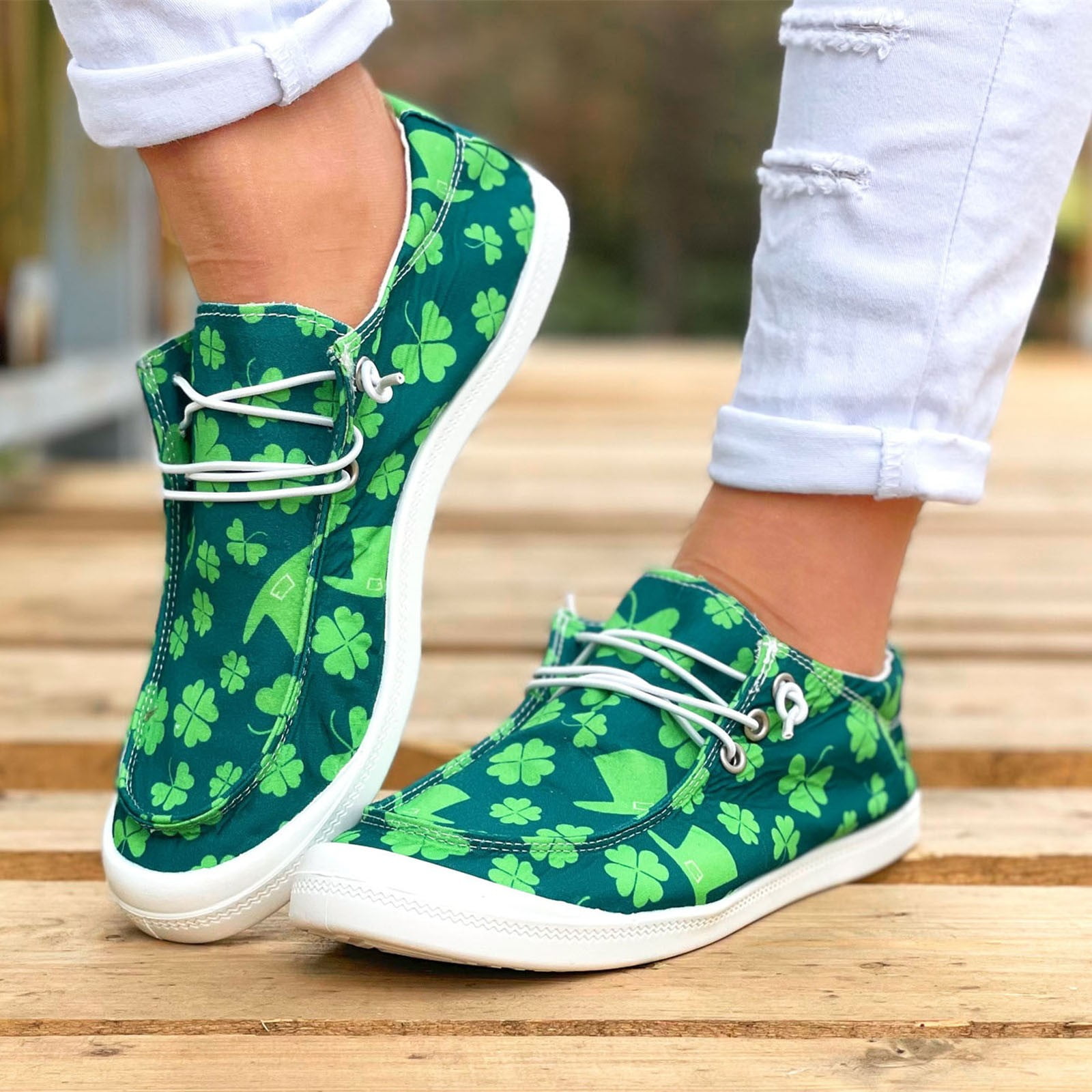 Floral hotsell green shoes
