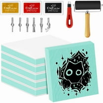 1 set * stamp carving kit-As Shown