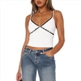 thumbnail image 1 of Top Corto con Tirantes Finos para Mujer, Estilo Y2K, de Encaje, para Salir M, 1 of 5