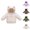 Army Green, variant on YUANxueke Kids Puffer Jacket Lightweight Long Sleeve Winter Coats Bear Ear Hooded Zip Up Down Coats Outwear