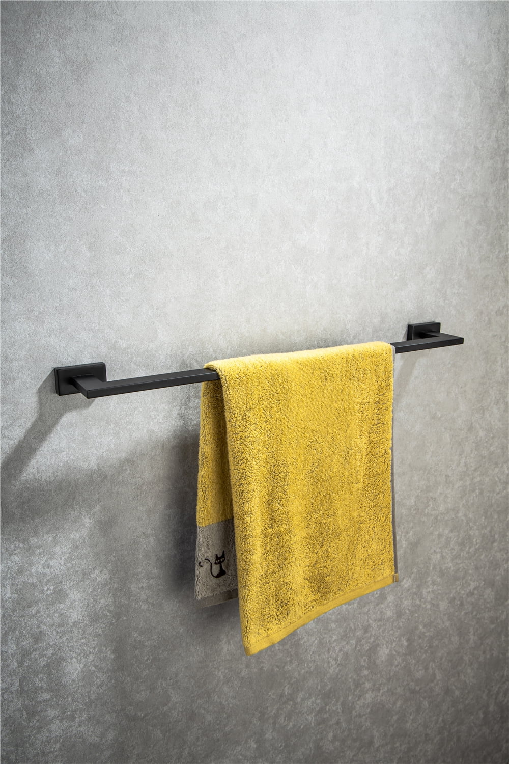 chrome towel rack on Four Piece Set Towel Bar Brushed Towel Hanger Towel Rack Wall Hanging Bathroom Accessories Matte Black Walmart Com Walmart Com