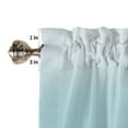 thumbnail image 5 of Kitchen Curtains 45 Inches length, Turquoise Ombre Window Treatment Curtain Drapes, Teal White Gradient Modern Abstract Art Lightweight Window Panels for Living Room Bedroom, 52"x45", 2 Panels, 5 of 7